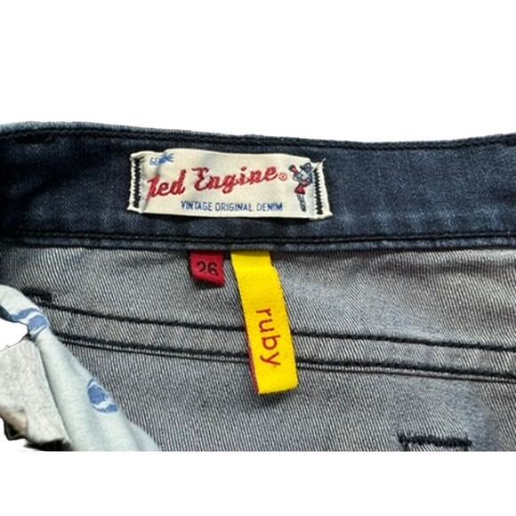 Red Engine Genuine Jeans, Vintage, Ruby,  Made In The USA, 26 - Picture 2 of 11